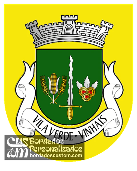 Emblema Bordado Freguesia de Vila Verde (Vinhais, Bragança)