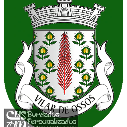 Emblema Bordado Freguesia de Vilar de Ossos (Vinhais, Bragança) 1