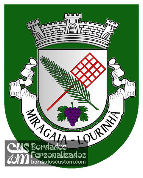 Emblema Bordado Antiga Freguesia de Miragaia (Lourinhã, Lisboa)