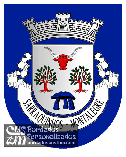 Emblema Bordado Freguesia de Sarraquinhos (Montalegre, Vila Real)