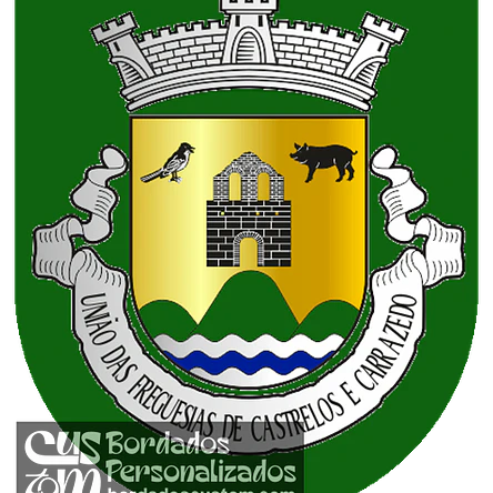 Emblema Bordado Freguesia de Castrelos e Carrazedo (Bragança, Bragança) 1