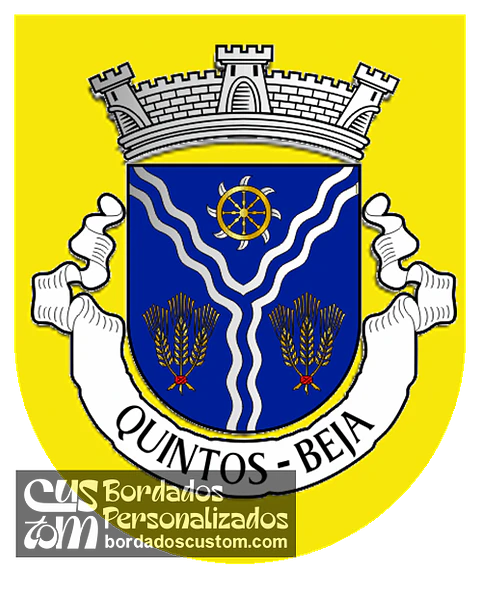 Emblema Bordado Antiga Freguesia de Quintos (Beja, Beja)