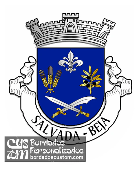 Emblema Bordado Antiga Freguesia de Salvada (Beja, Beja)