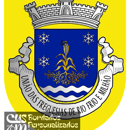 Emblema Bordado Freguesia de Rio Frio e Milhão (Bragança, Bragança) 1