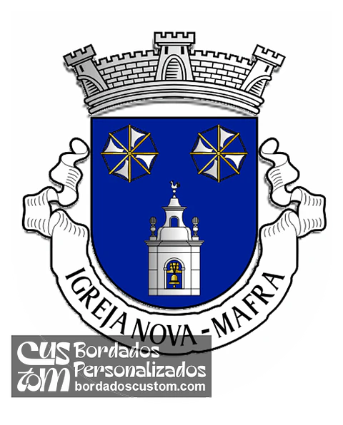 Emblema Bordado Antiga Freguesia de Igreja Nova (Mafra, Lisboa)