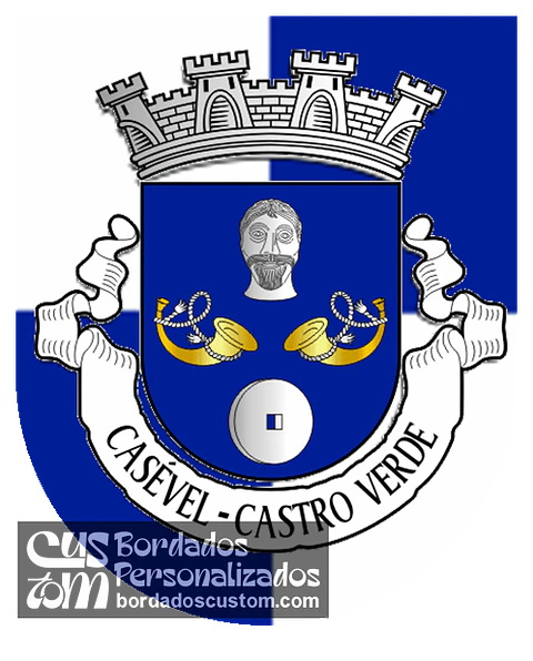 Emblema Bordado Antiga Freguesia de Casével (Castro Verde, Beja)