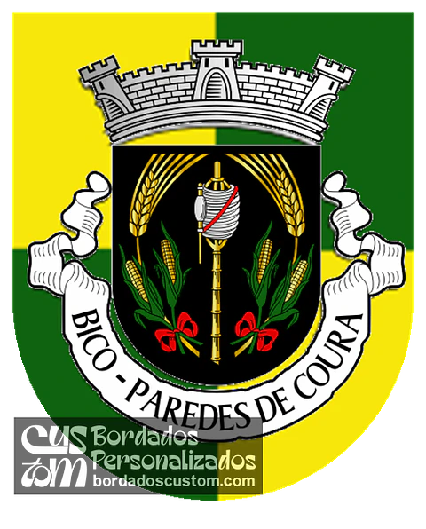 Emblema Bordado Antiga Freguesia de Bico (Paredes de Coura, Viana do Castelo)