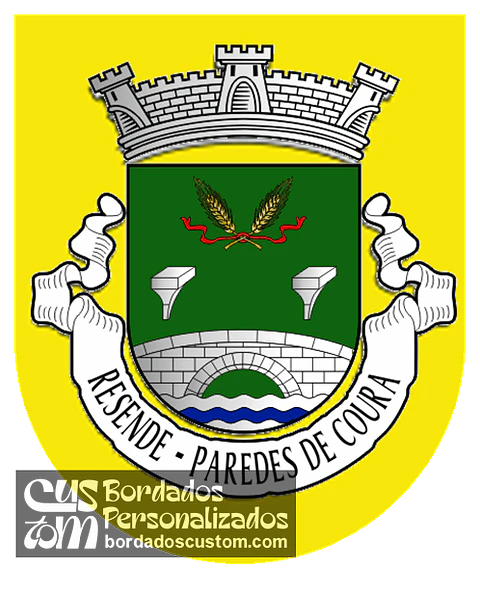 Emblema Bordado Antiga Freguesia de Resende (Paredes de Coura, Viana do Castelo)