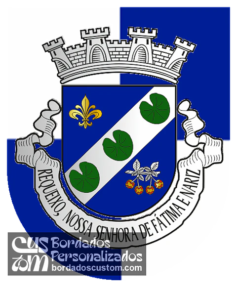 Emblema Bordado Freguesia de Requeixo, Nossa Senhora de Fátima e Nariz (Aveiro, Aveiro)