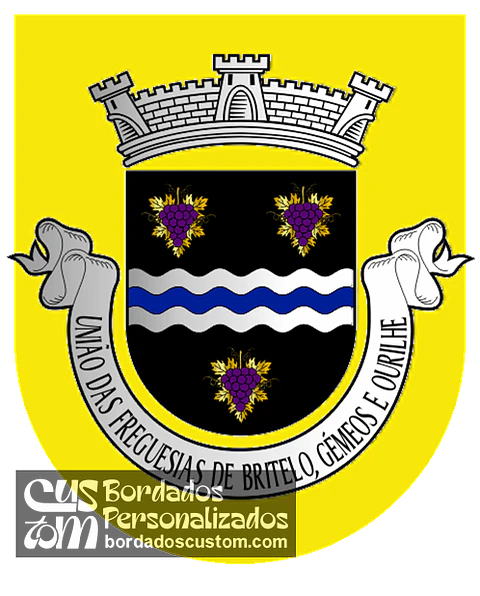 Emblema Bordado Freguesia de Britelo, Gémeos e Ourilhe (Celorico de Basto, Braga)