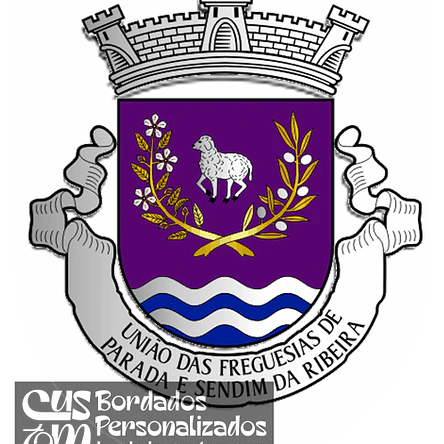 Emblema Bordado Freguesia de Parada e Sendim da Ribeira (Alfândega da Fé, Bragança) 1