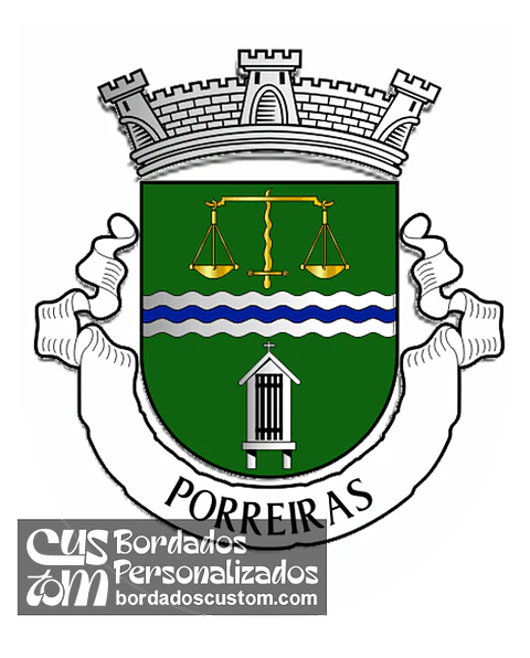 Emblema Bordado Antiga Freguesia de Porreiras (Paredes de Coura, Viana do Castelo)