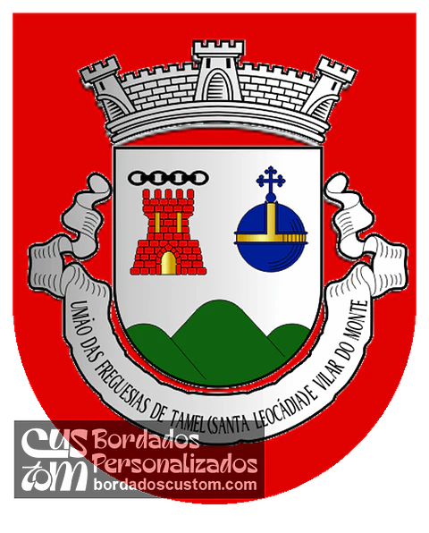 Emblema Bordado Freguesia de Tamel (Santa Leocádia) e Vilar do Monte (Barcelos, Braga)