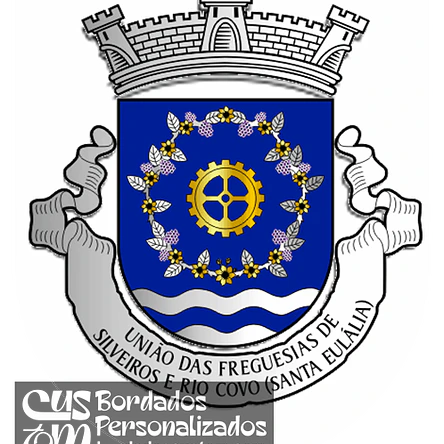 Emblema Bordado Freguesia de Silveiros e Rio Covo (Santa Eulália) (Barcelos, Braga) 1