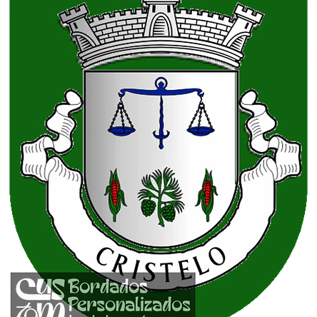 Emblema Bordado Antiga Freguesia de Cristelo (Paredes de Coura, Viana do Castelo) 1