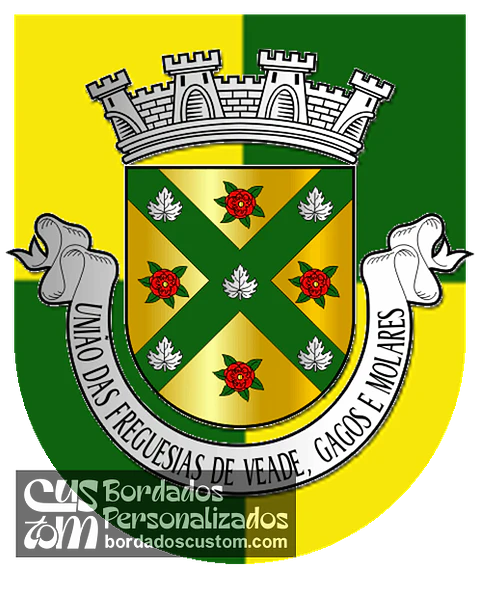 Emblema Bordado Freguesia de Veade, Gagos e Molares (Celorico de Basto, Braga)