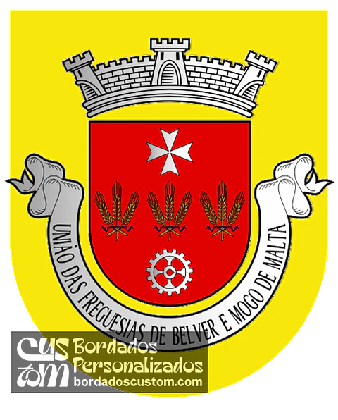 Emblema Bordado Freguesia de Belver e Mogo de Malta (Carrazeda de Ansiães, Bragança)