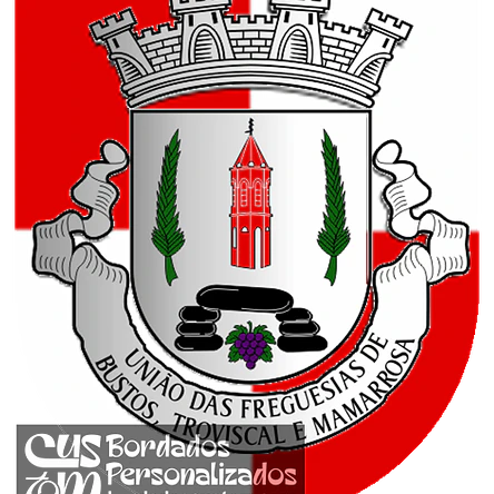 Emblema Bordado Freguesia de Bustos, Troviscal e Mamarrosa (Oliveira do Bairro, Aveiro) 1