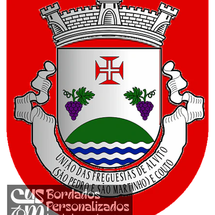 Emblema Bordado Freguesia de Alvito (São Pedro e São Martinho) e Couto (Barcelos, Braga) 1