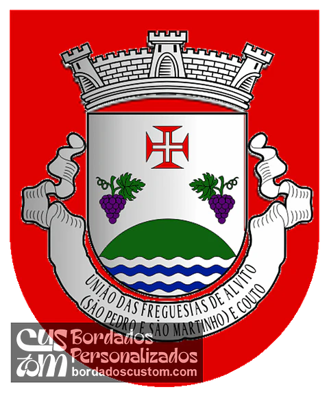 Emblema Bordado Freguesia de Alvito (São Pedro e São Martinho) e Couto (Barcelos, Braga)