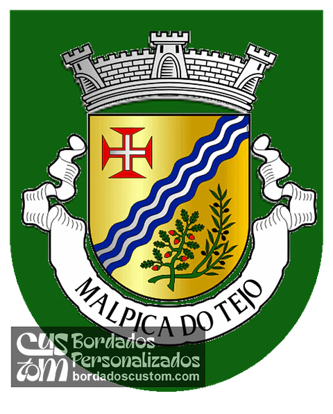 Emblema Bordado Freguesia de Malpica do Tejo (Castelo Branco, Castelo Branco)