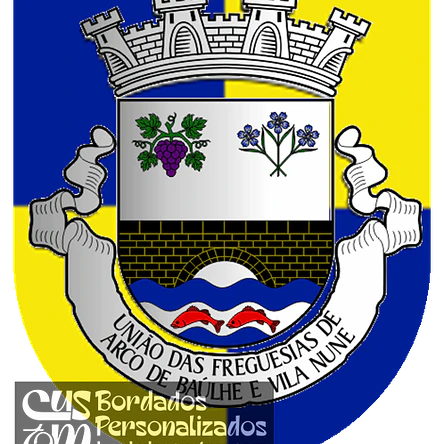 Emblema Bordado Freguesia de Arco de Baúlhe e Vila Nune (Cabeceiras de Basto, Braga) 1