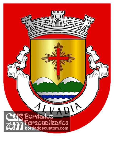 Emblema Bordado Freguesia de Alvadia (Ribeira de Pena, Vila Real)