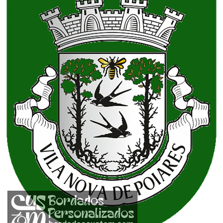 Emblema Bordado Município de Vila Nova de Poiares (Coimbra) 1