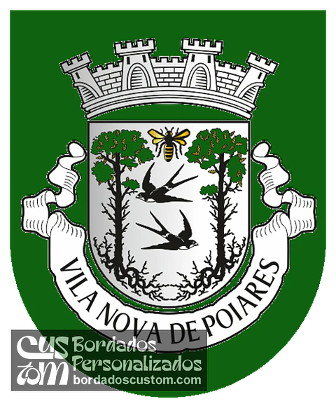 Emblema Bordado Município de Vila Nova de Poiares (Coimbra)