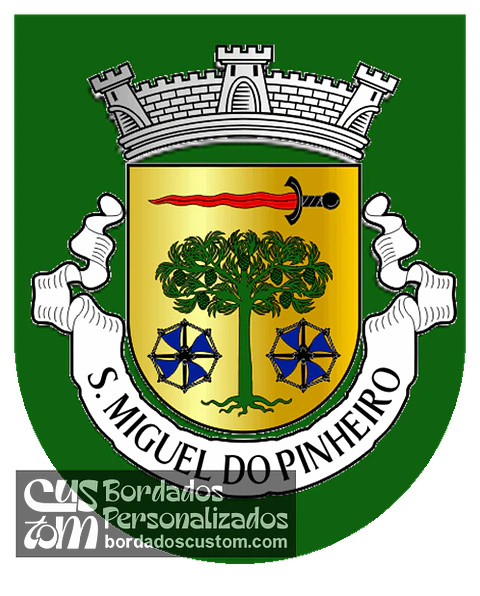 Emblema Bordado Antiga Freguesia de São Miguel do Pinheiro (Mértola, Beja)
