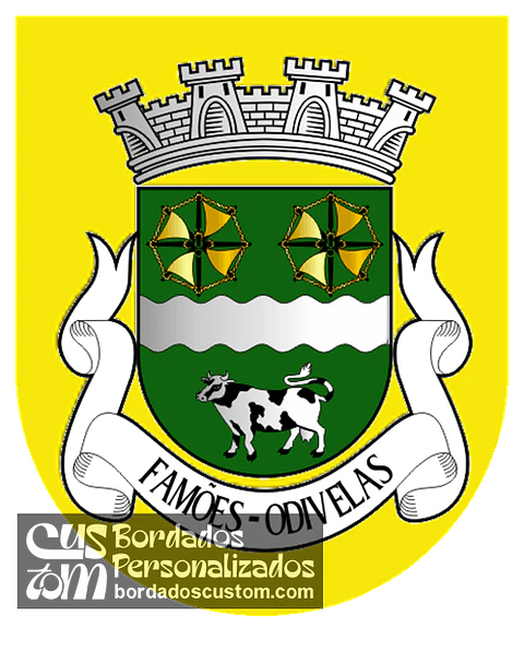 Emblema Bordado Antiga Freguesia de Famões (Odivelas, Lisboa)