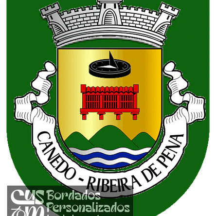 Emblema Bordado Freguesia de Canedo (Ribeira de Pena, Vila Real) 1