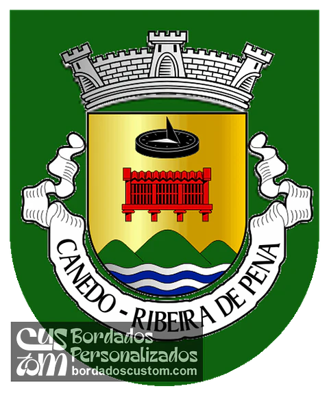 Emblema Bordado Freguesia de Canedo (Ribeira de Pena, Vila Real)