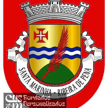 Emblema Bordado Freguesia de Santa Marinha (Ribeira de Pena, Vila Real) 1