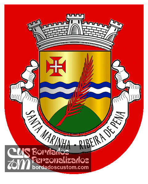 Emblema Bordado Freguesia de Santa Marinha (Ribeira de Pena, Vila Real)