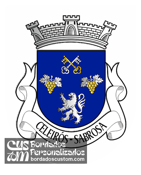Emblema Bordado Freguesia de Celeirós (Sabrosa, Vila Real)