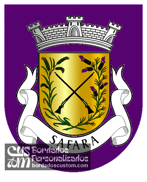 Emblema Bordado Antiga Freguesia de Safara (Moura, Beja)