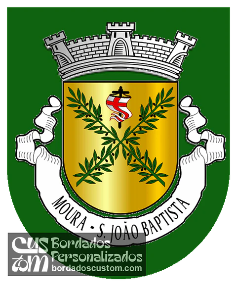 Emblema Bordado Antiga Freguesia de Moura (São João Baptista) (Moura, Beja)