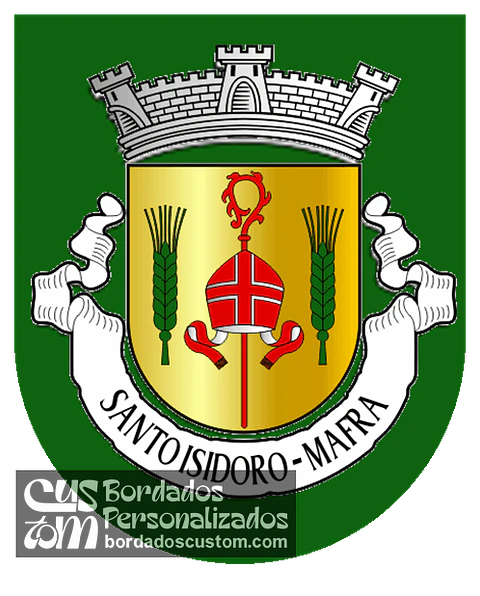 Emblema Bordado Freguesia de Santo Isidoro (Mafra, Lisboa)