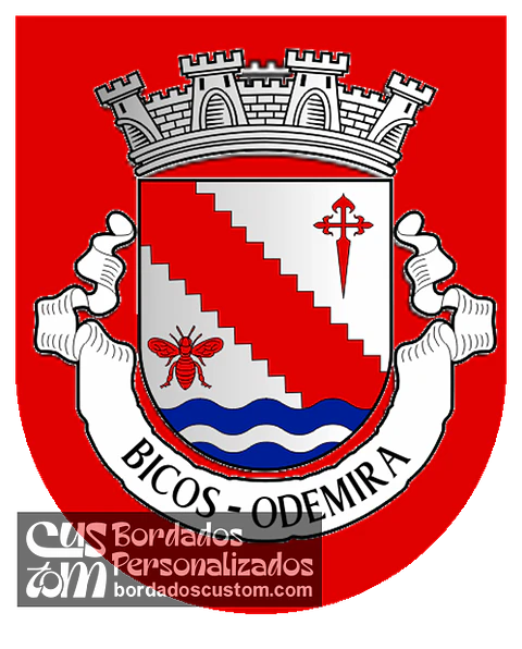 Emblema Bordado Antiga Freguesia de Bicos (Odemira, Beja)