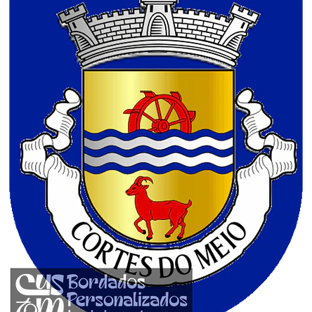 Emblema Bordado Freguesia de Cortes do Meio (Covilhã, Castelo Branco) 1