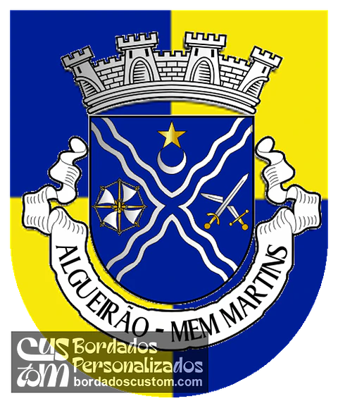 Emblema Bordado Freguesia de Algueirão-Mem Martins (Sintra, Lisboa)