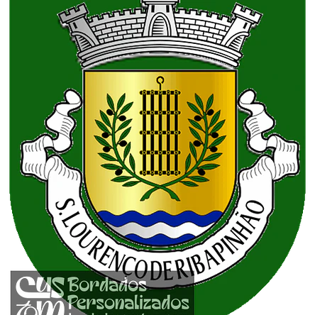 Emblema Bordado Freguesia de São Lourenço de Ribapinhão (Sabrosa, Vila Real) 1