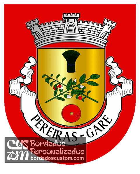 Emblema Bordado Antiga Freguesia de Pereiras-Gare (Odemira, Beja)