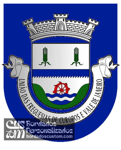 Emblema Bordado Freguesia de Curopos e Vale de Janeiro (Vinhais, Bragança)