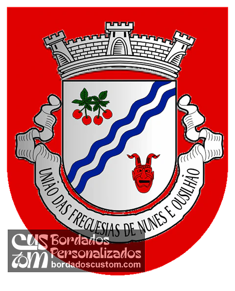 Emblema Bordado Freguesia de Nunes e Ousilhão (Vinhais, Bragança)