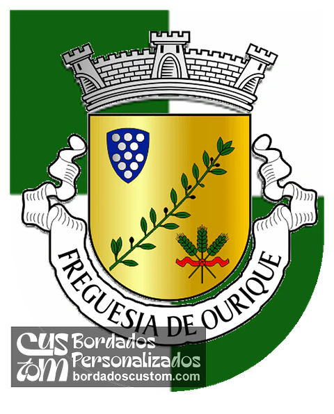 Emblema Bordado Antiga Freguesia de Ourique (Ourique, Beja)