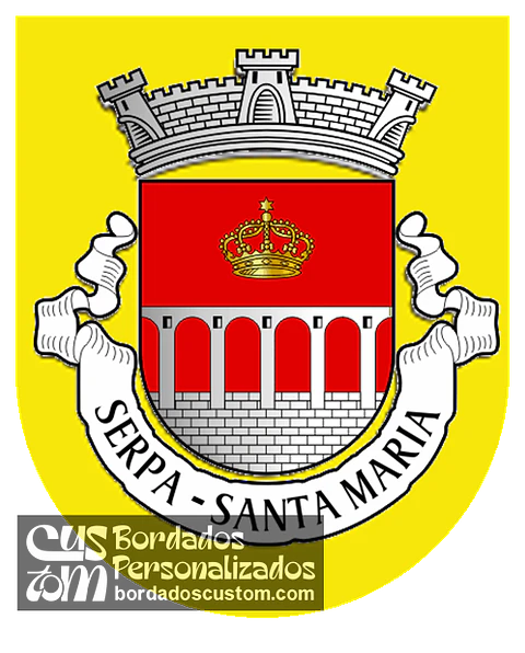 Emblema Bordado Antiga Freguesia de Serpa (Santa Maria) (Serpa, Beja)