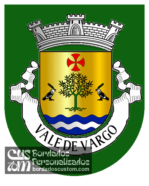 Emblema Bordado Antiga Freguesia de Vale de Vargo (Serpa, Beja)
