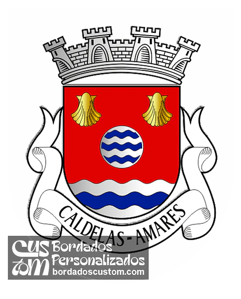 Emblema Bordado Antiga Freguesia de Caldelas (Amares, Braga)